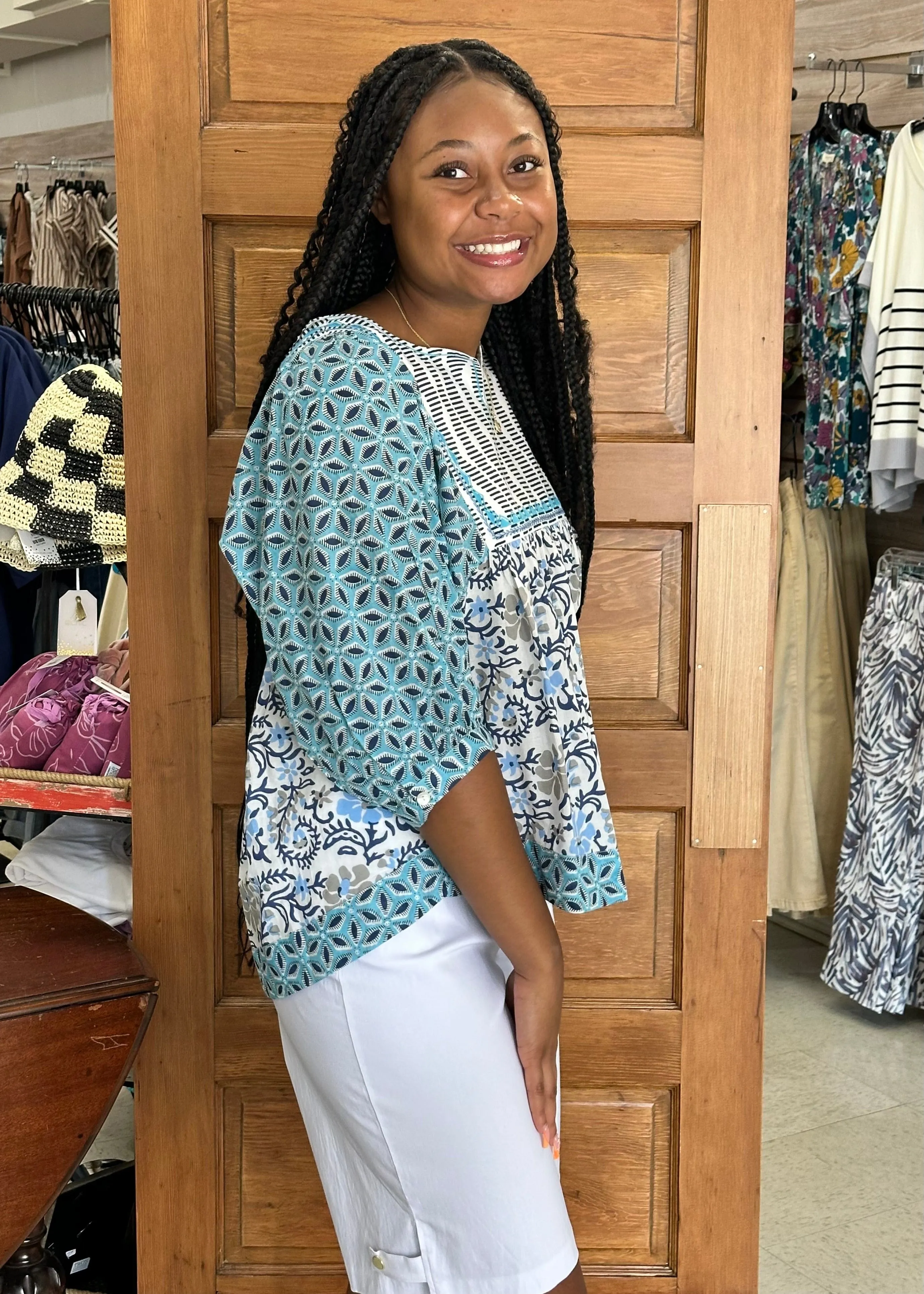 Multi Blues Relaxing Top