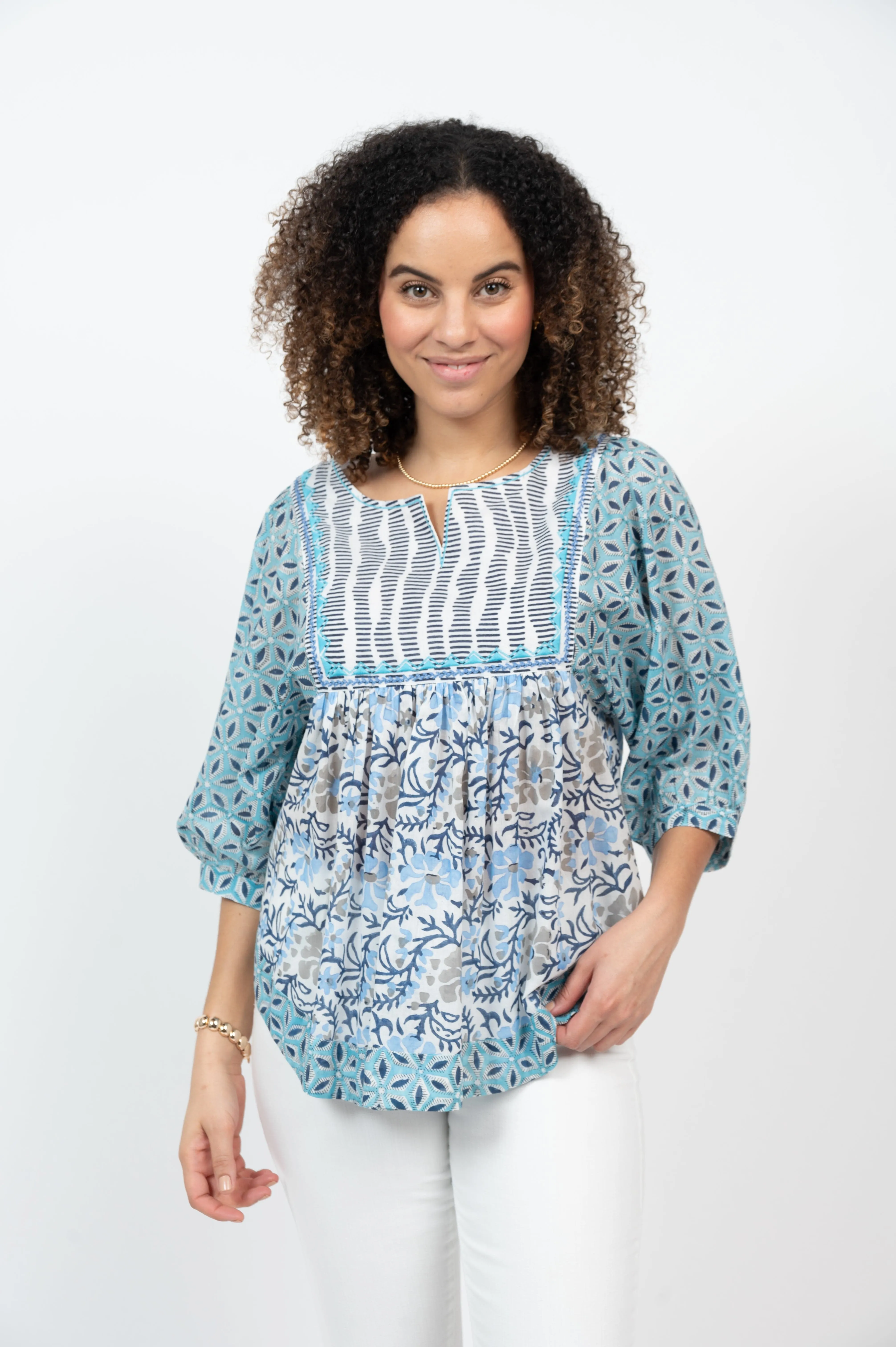 Multi Blues Relaxing Top
