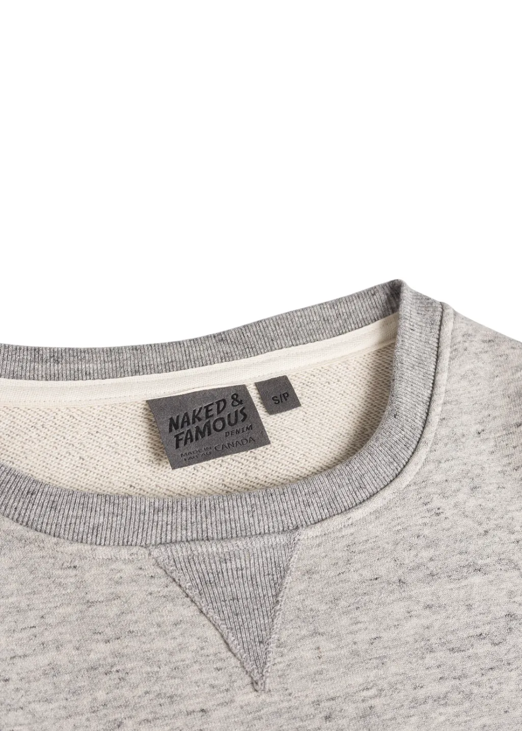 Naked & Famous Denim - Smart Crew - Grey Terry