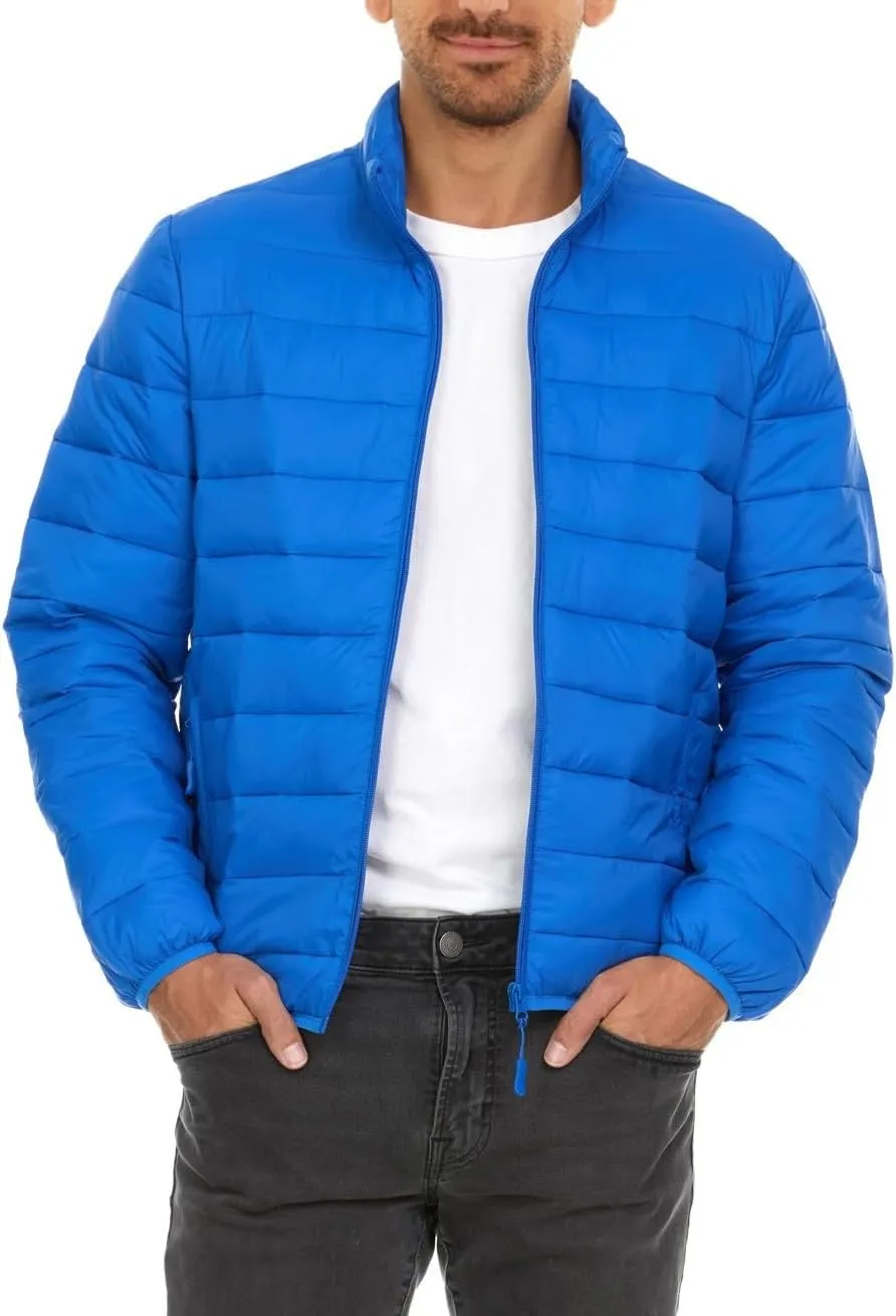 Packable Puffer Jacket Men, Warm Lightweight Winter Jackets for Men