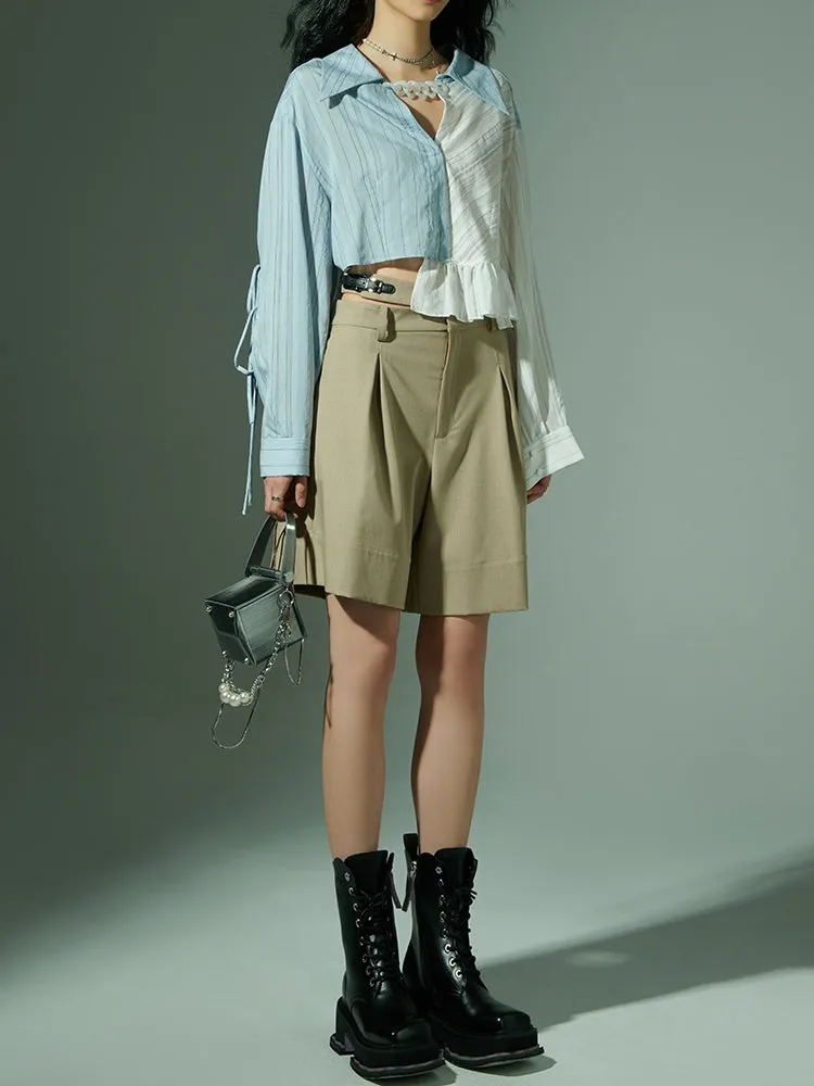 Plain Casual Half Pants