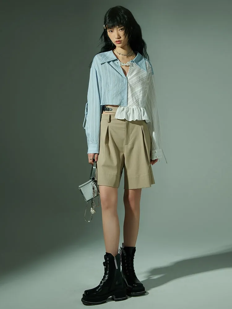 Plain Casual Half Pants