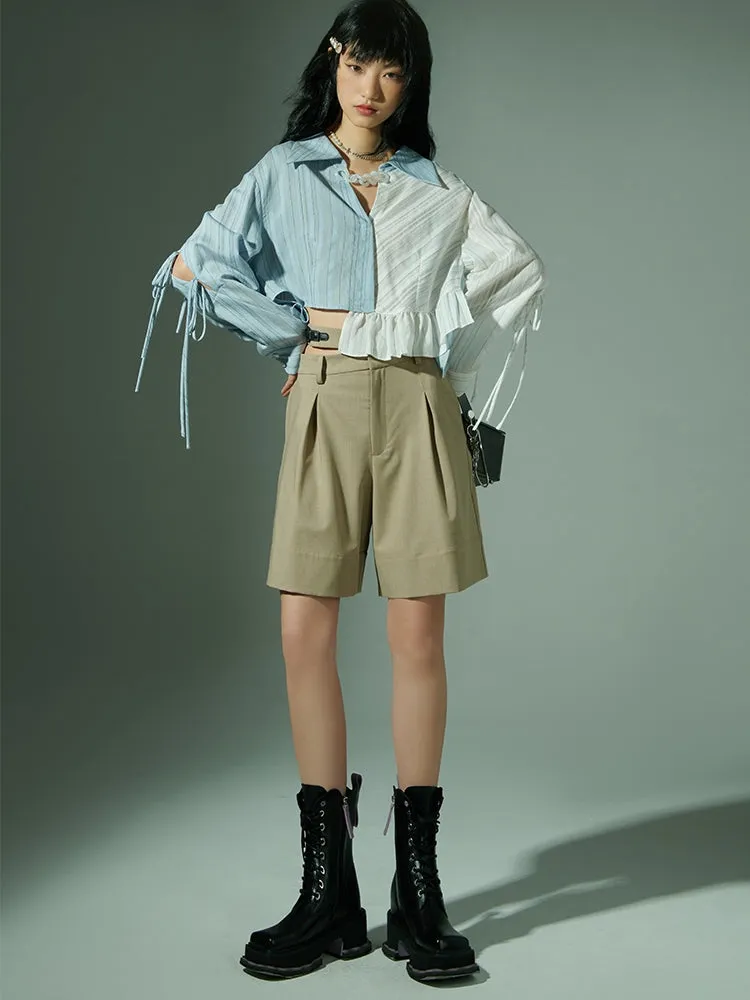Plain Casual Half Pants