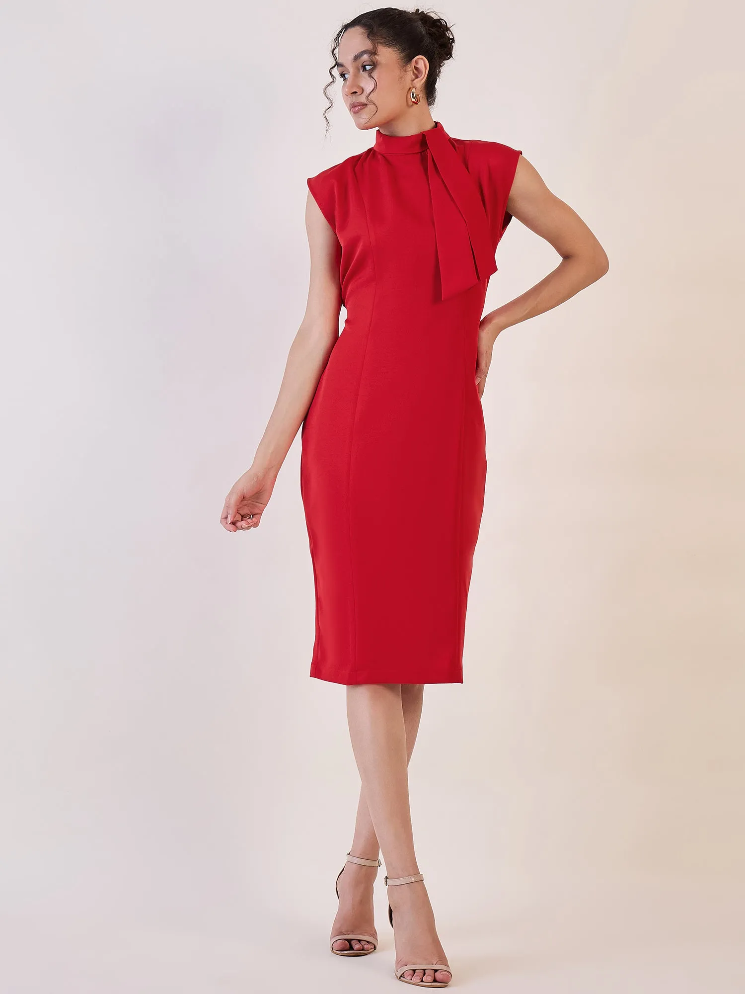 Red Shift Dress