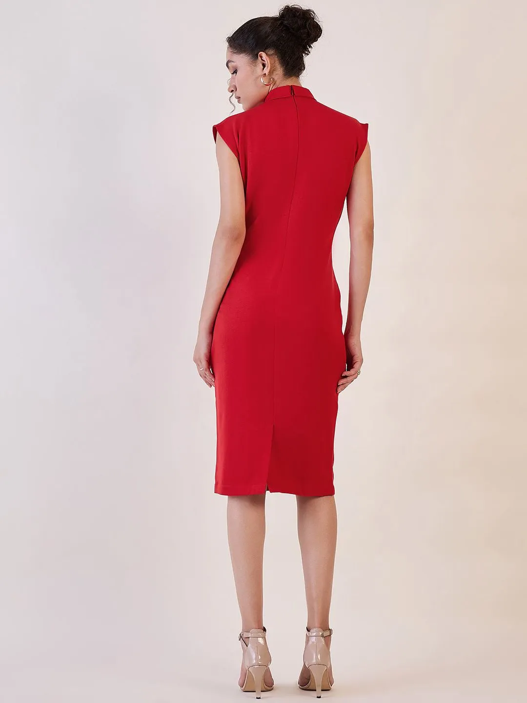 Red Shift Dress