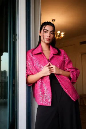 Sequin-stitched Jacket
