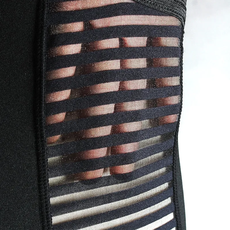 Sexy Black High Waist See Through Skinny Leggings Pants