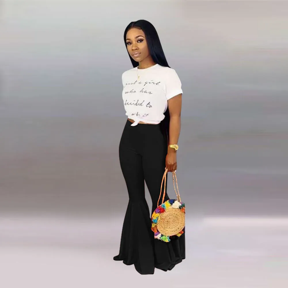 Sexy Flare High Waist Bodycon Bright Color Pants
