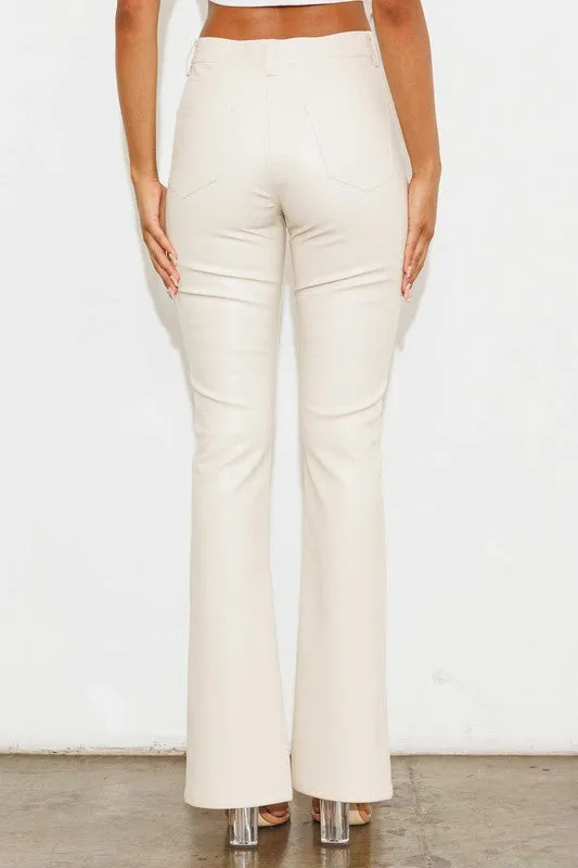 SHES A VEGAN FRONT SLIT BOOTCUT