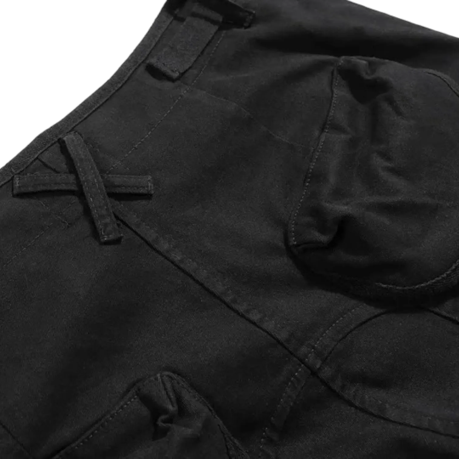 Slim fit cargo bootleg pants with 3 D pockets
