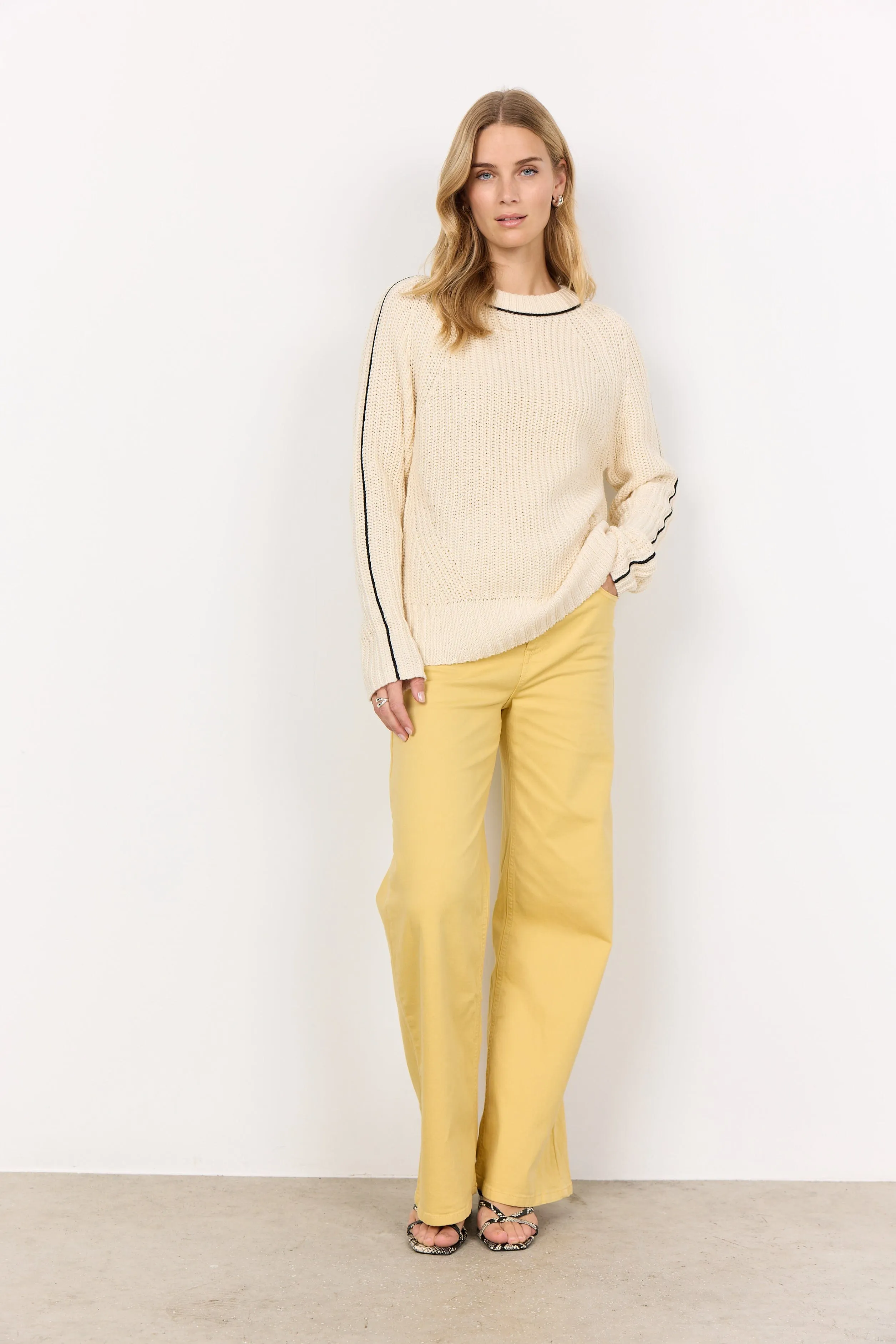 Soyaconcept Sports Stripe Knit Jumper