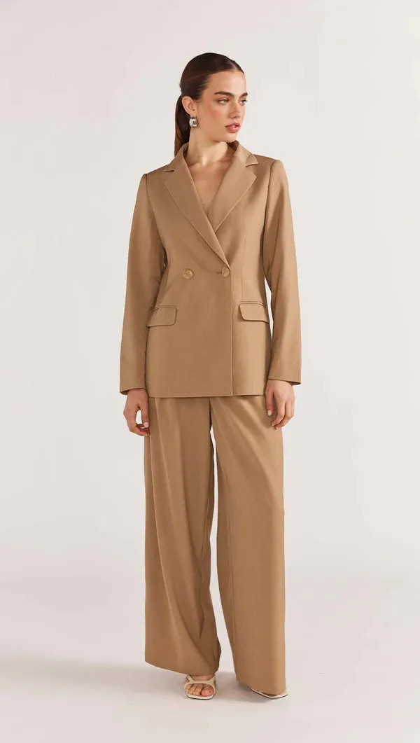 Staple The Label Plaza Blazer- Camel