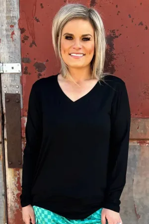 Sterling Kreek Simple Black Long Sleeve