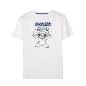T-shirt à manches courtes homme Stitch Blanc