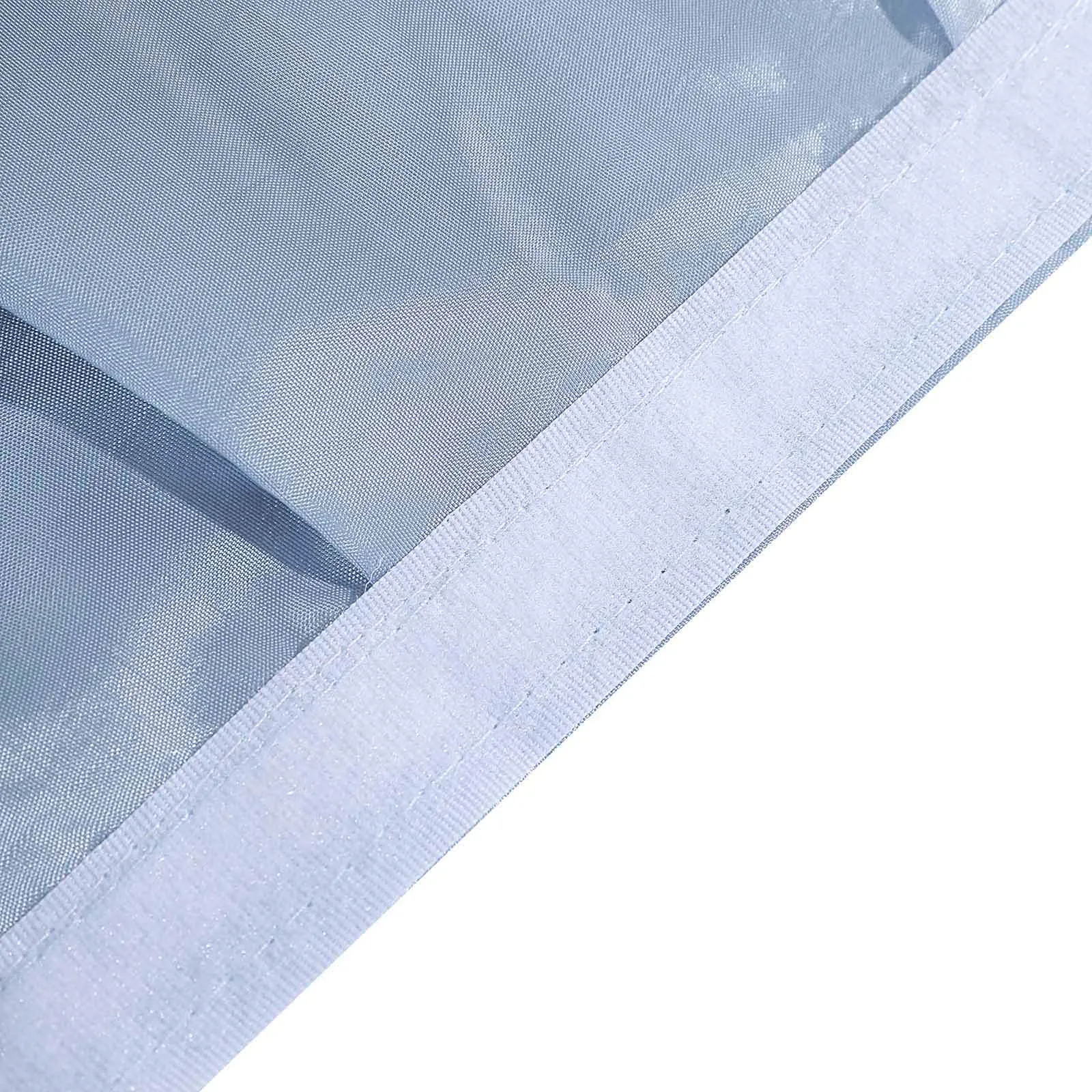 Taffeta Table Skirt 17ft Dusty Blue - Curly Willow Table Cover
