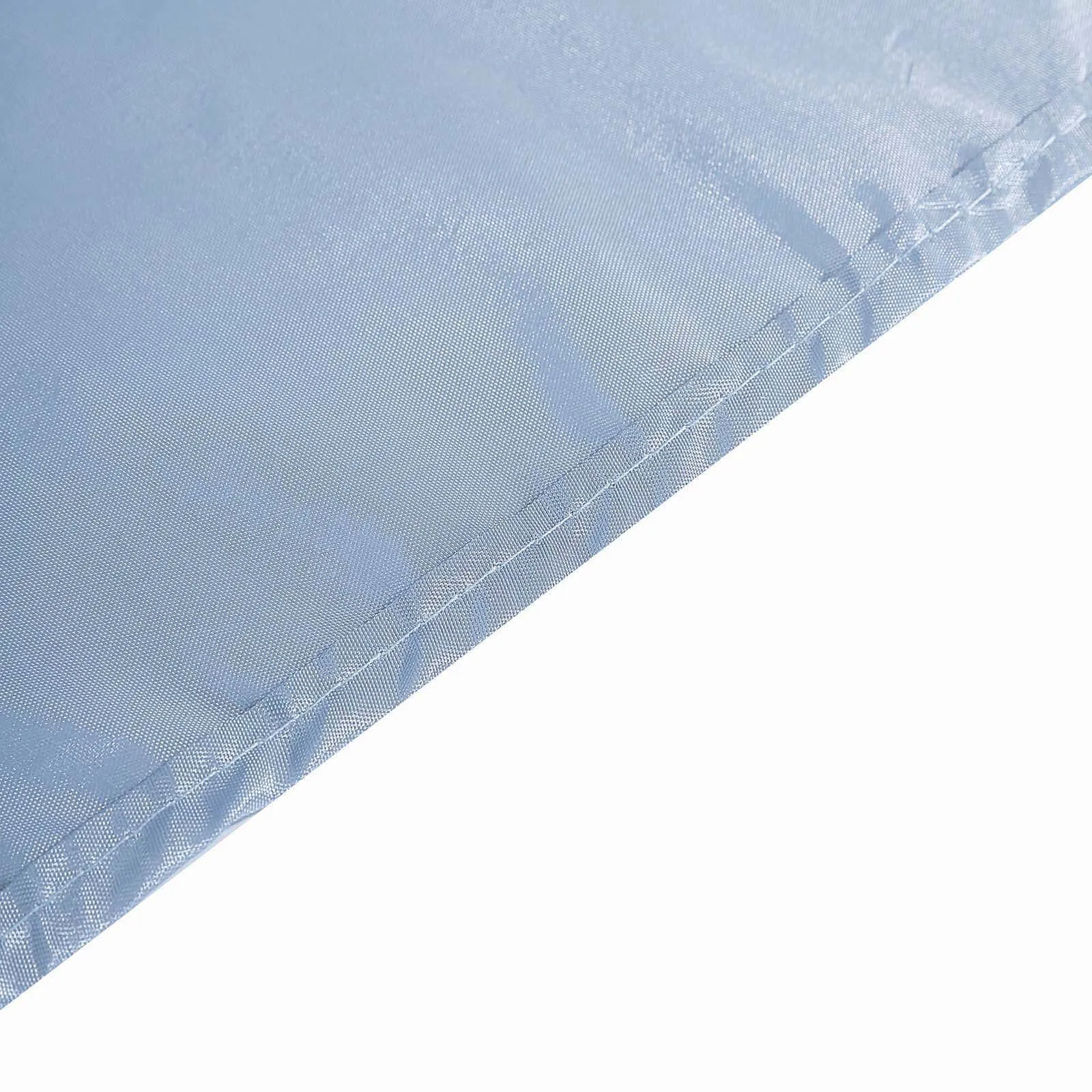 Taffeta Table Skirt 17ft Dusty Blue - Curly Willow Table Cover