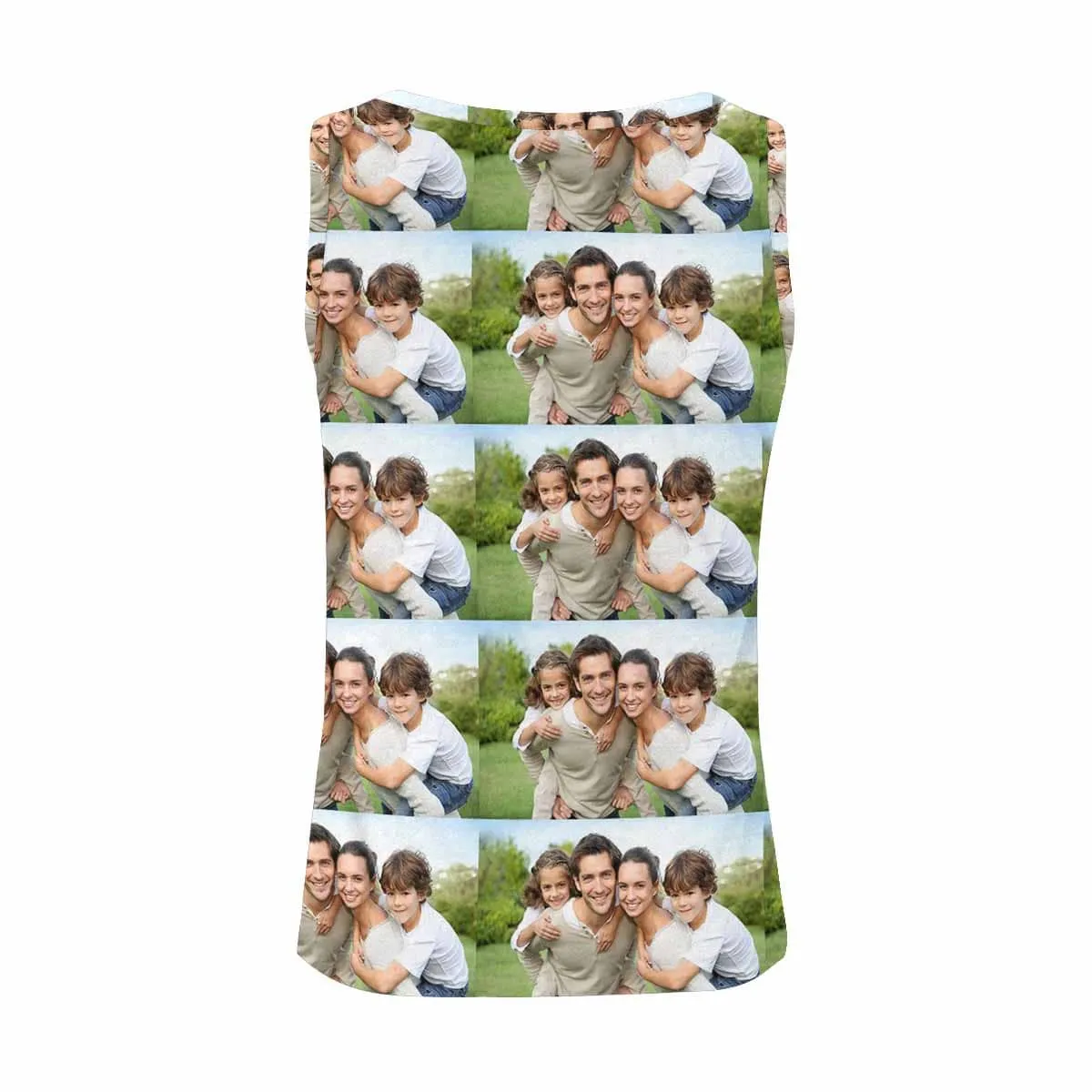 Tank Tops with Photos Stitching Family Women's All Over Print Yoga Tank Top for Her