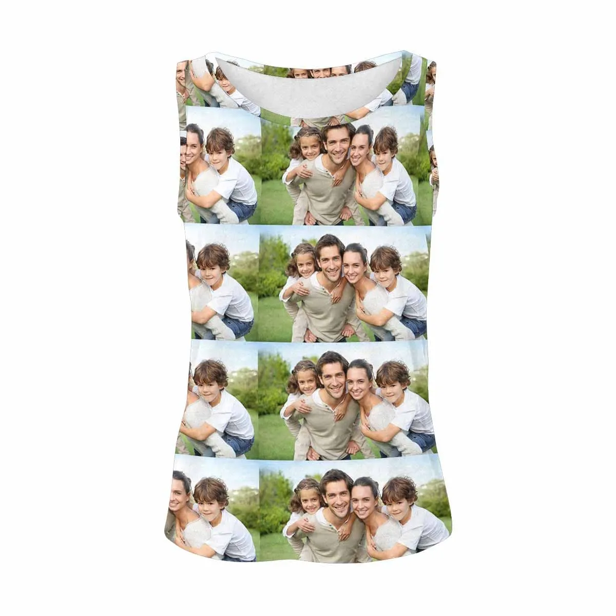 Tank Tops with Photos Stitching Family Women's All Over Print Yoga Tank Top for Her