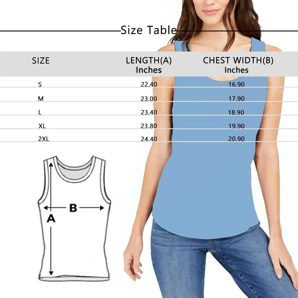 Tank Tops with Photos Stitching Family Women's All Over Print Yoga Tank Top for Her