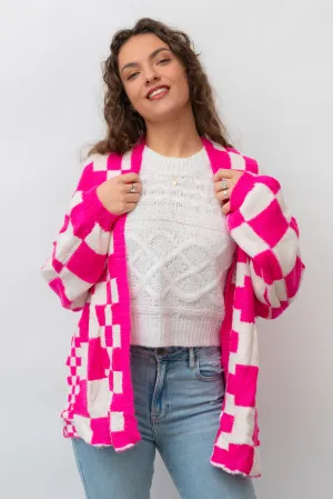 The Off the Wall Checkered Cardigan
