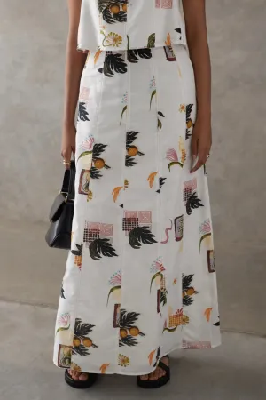 The Rita Skirt in Valencia Print