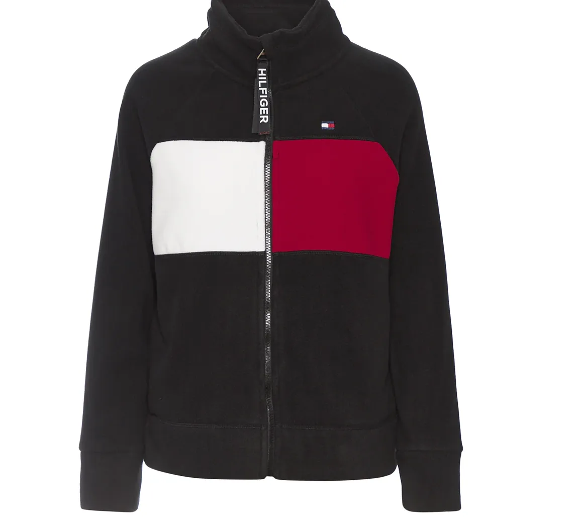 Tommy Hilfiger Sport Plus Size Colorblocked Hooded Jacket, Size 1X