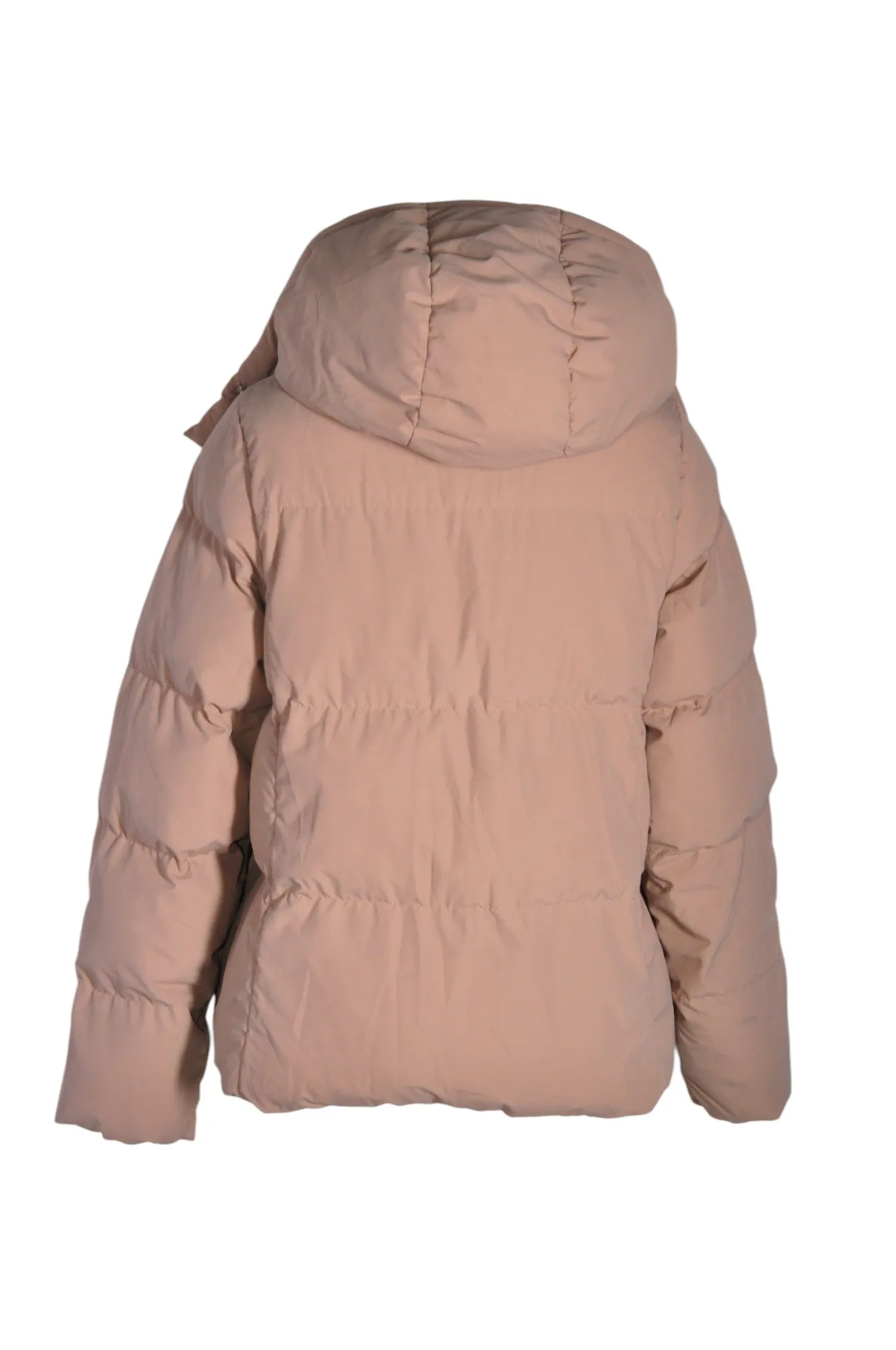 UNBRANDED Women Puffer Jackets Regular fit in Brown - L