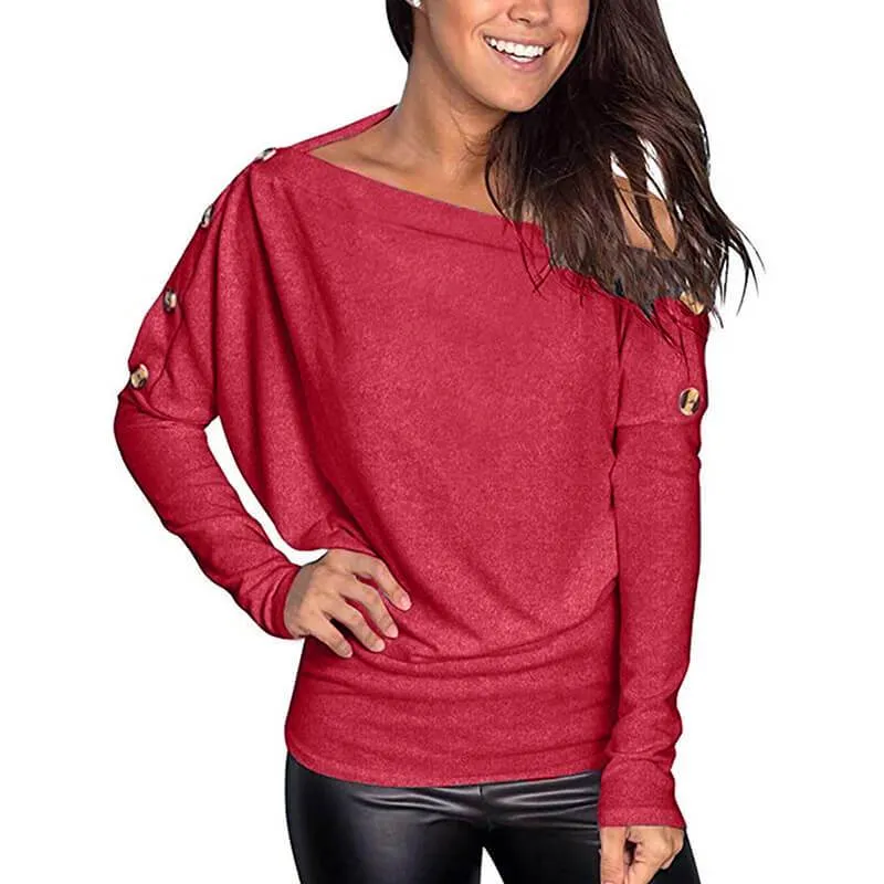 V-neck Hollow Loose Regular T-shirt
