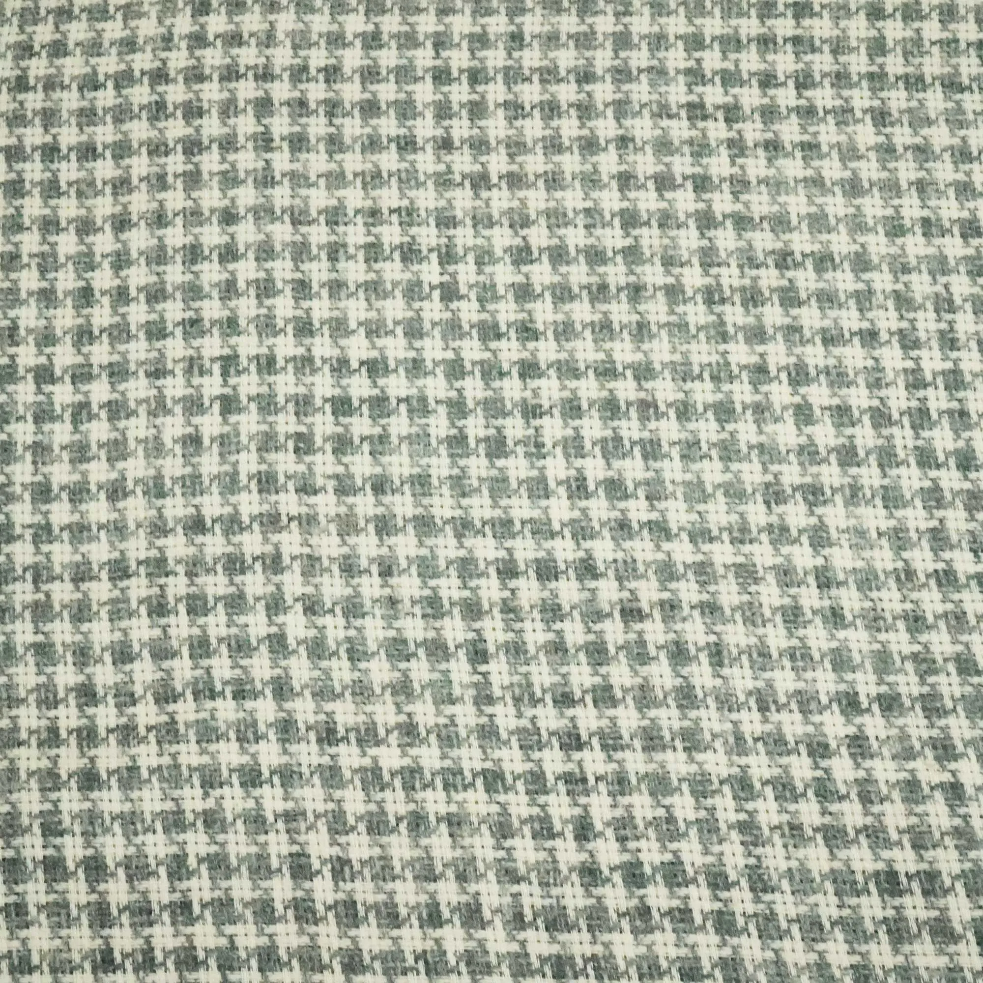 White & Grey Geometrical Print Cotton Linen Fabric RS-24358