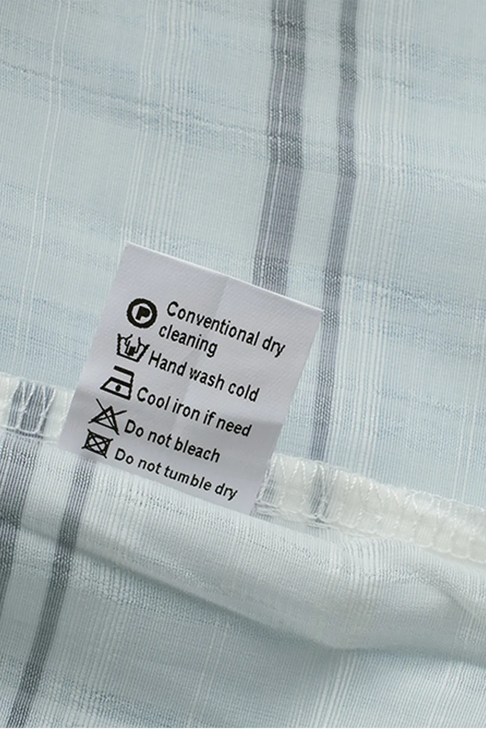 White Striped Print Casual Back Pleated Side Split Blouse