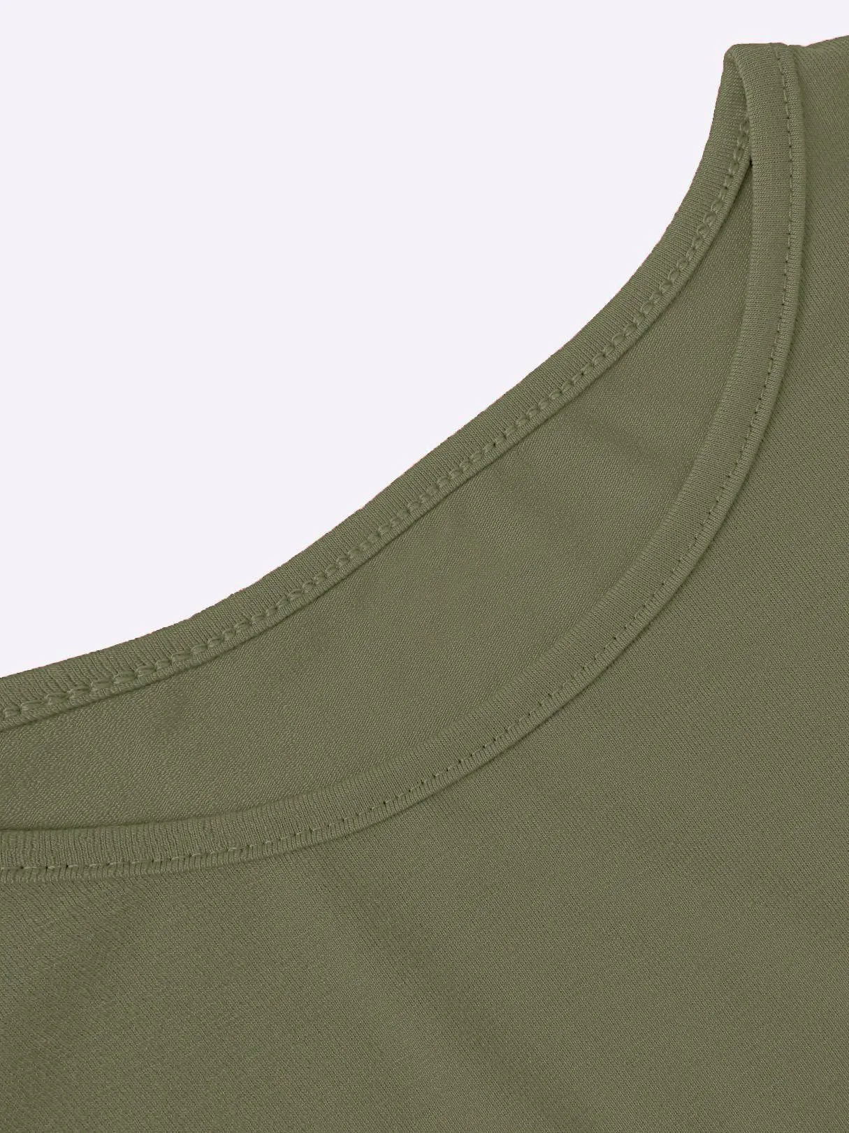 Wholesale Scoop Neck Plain Tassel Short Sleeve T-Shirts