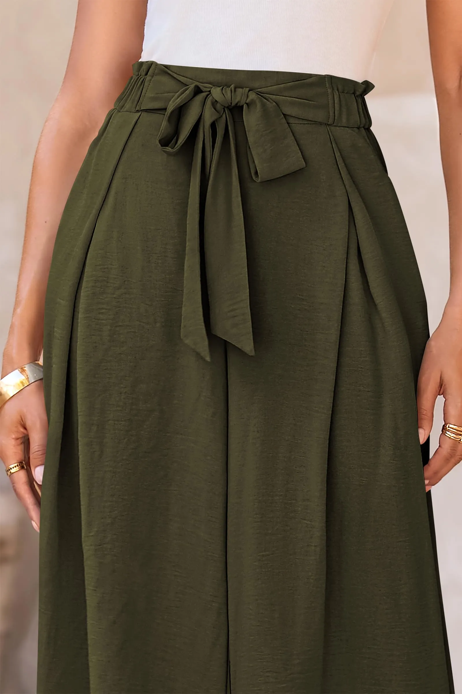 Wide Leg High Waisted Loose Pants