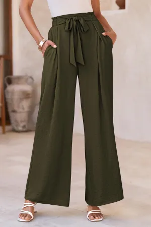 Wide Leg High Waisted Loose Pants