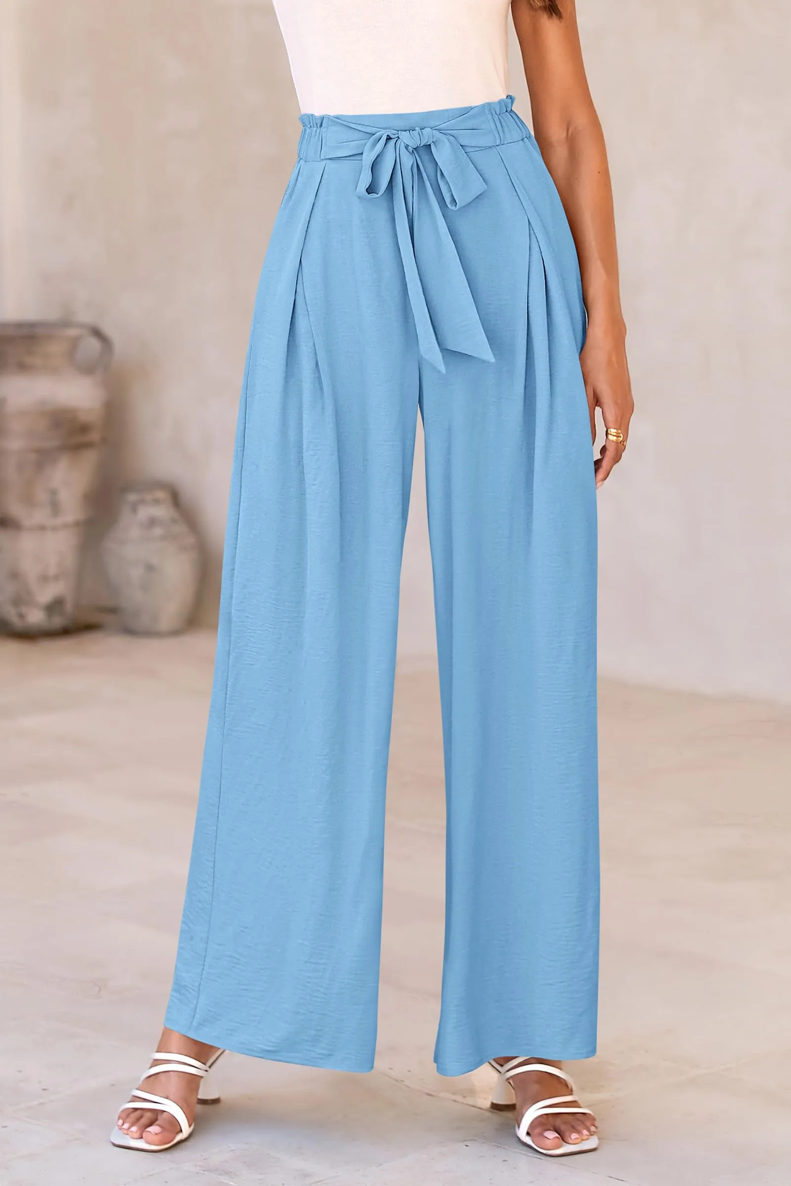 Wide Leg High Waisted Loose Pants