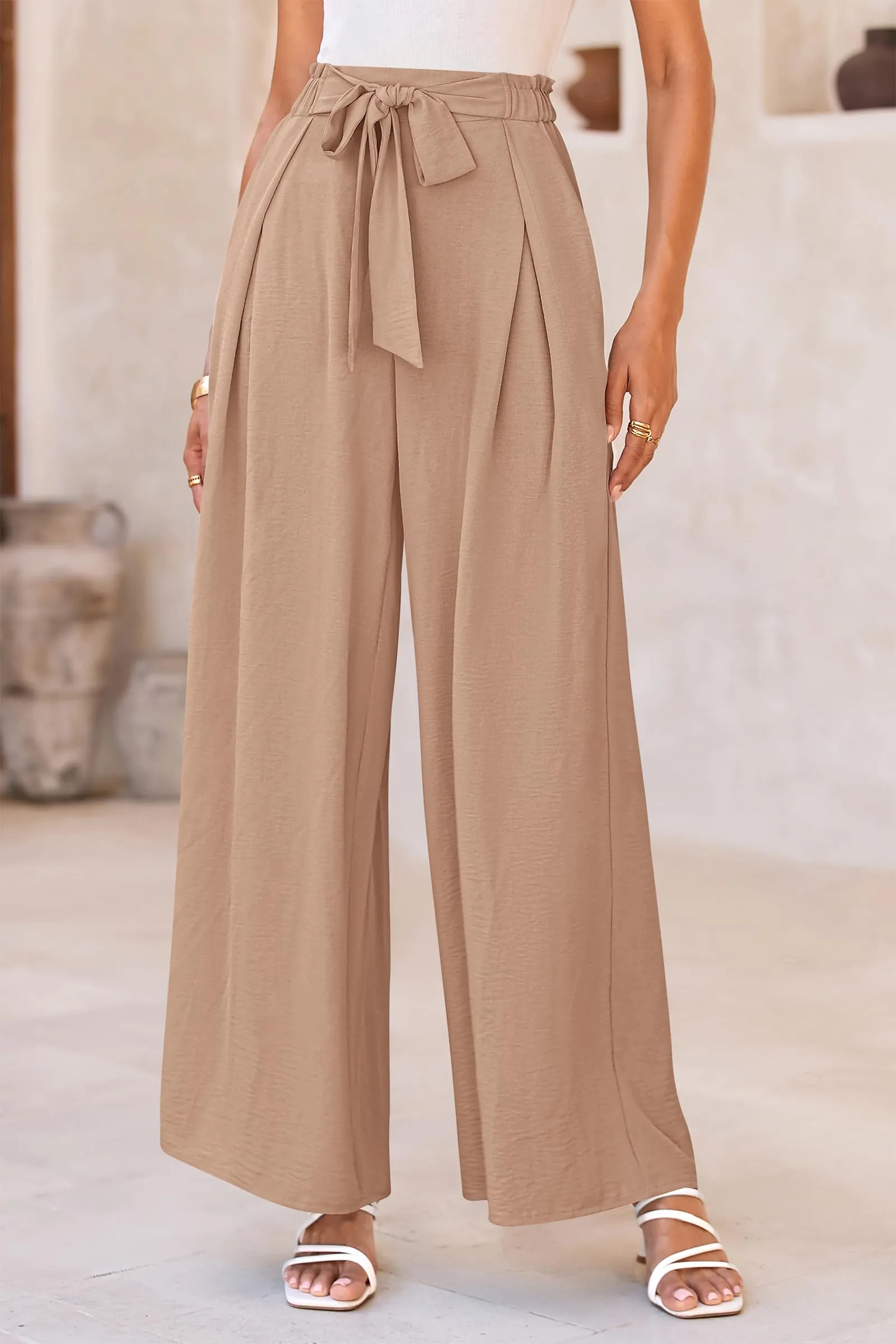 Wide Leg High Waisted Loose Pants