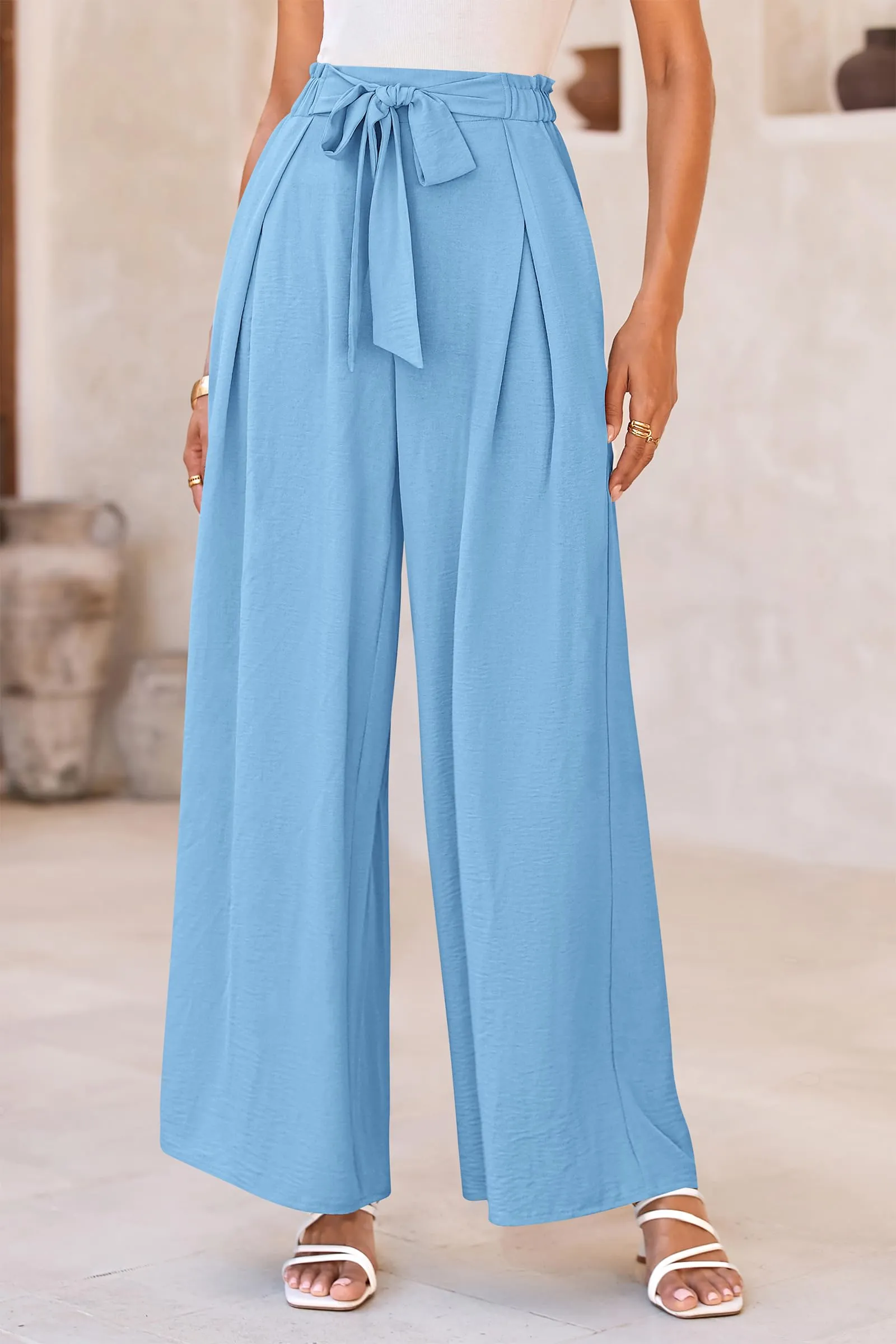 Wide Leg High Waisted Loose Pants