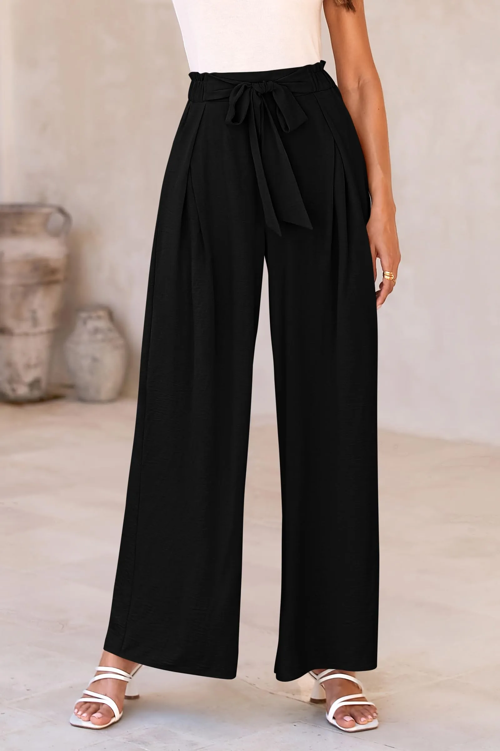 Wide Leg High Waisted Loose Pants
