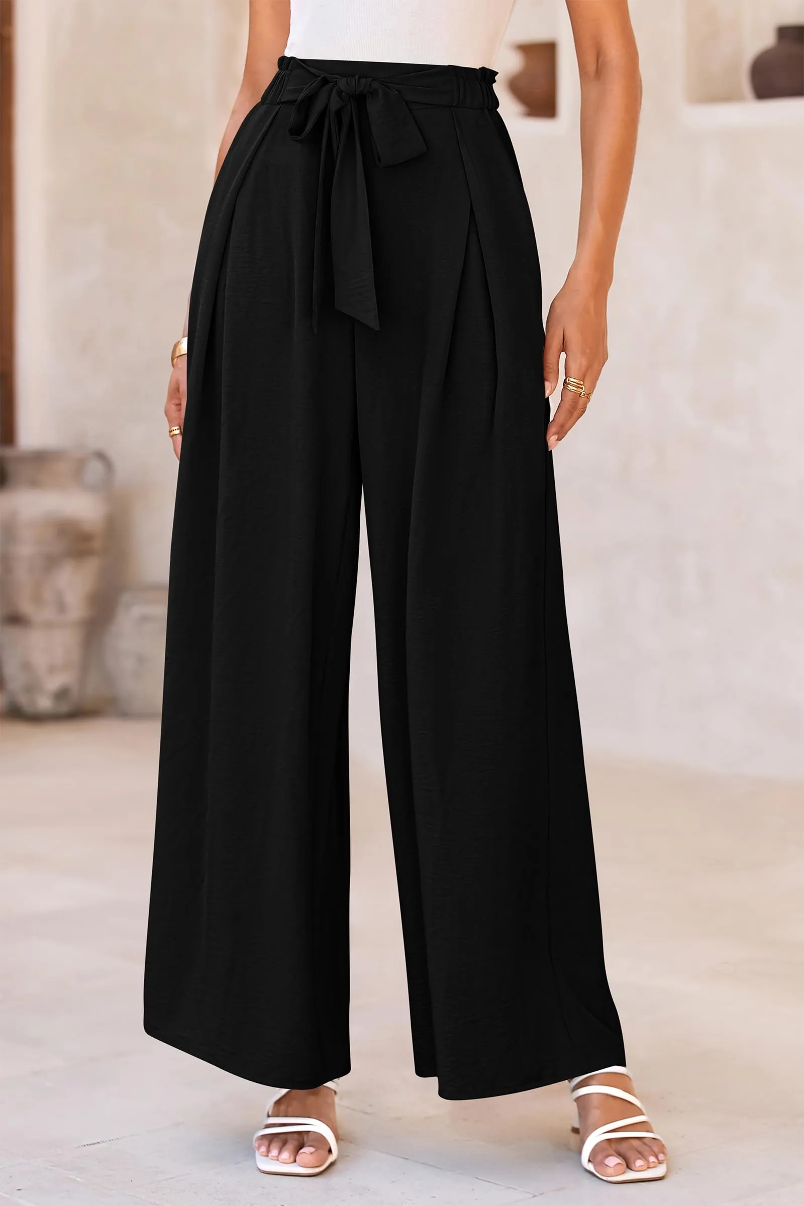 Wide Leg High Waisted Loose Pants