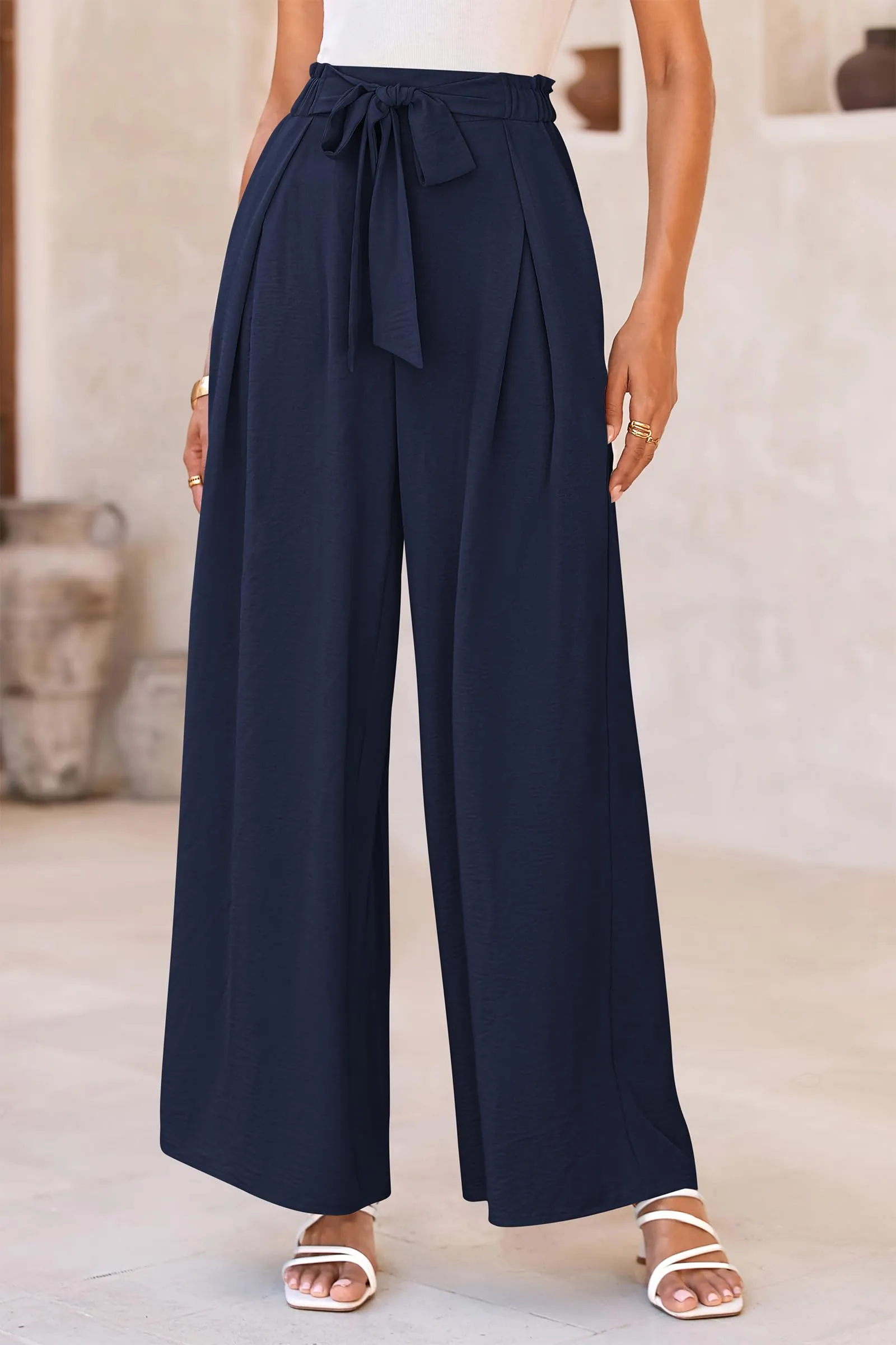 Wide Leg High Waisted Loose Pants