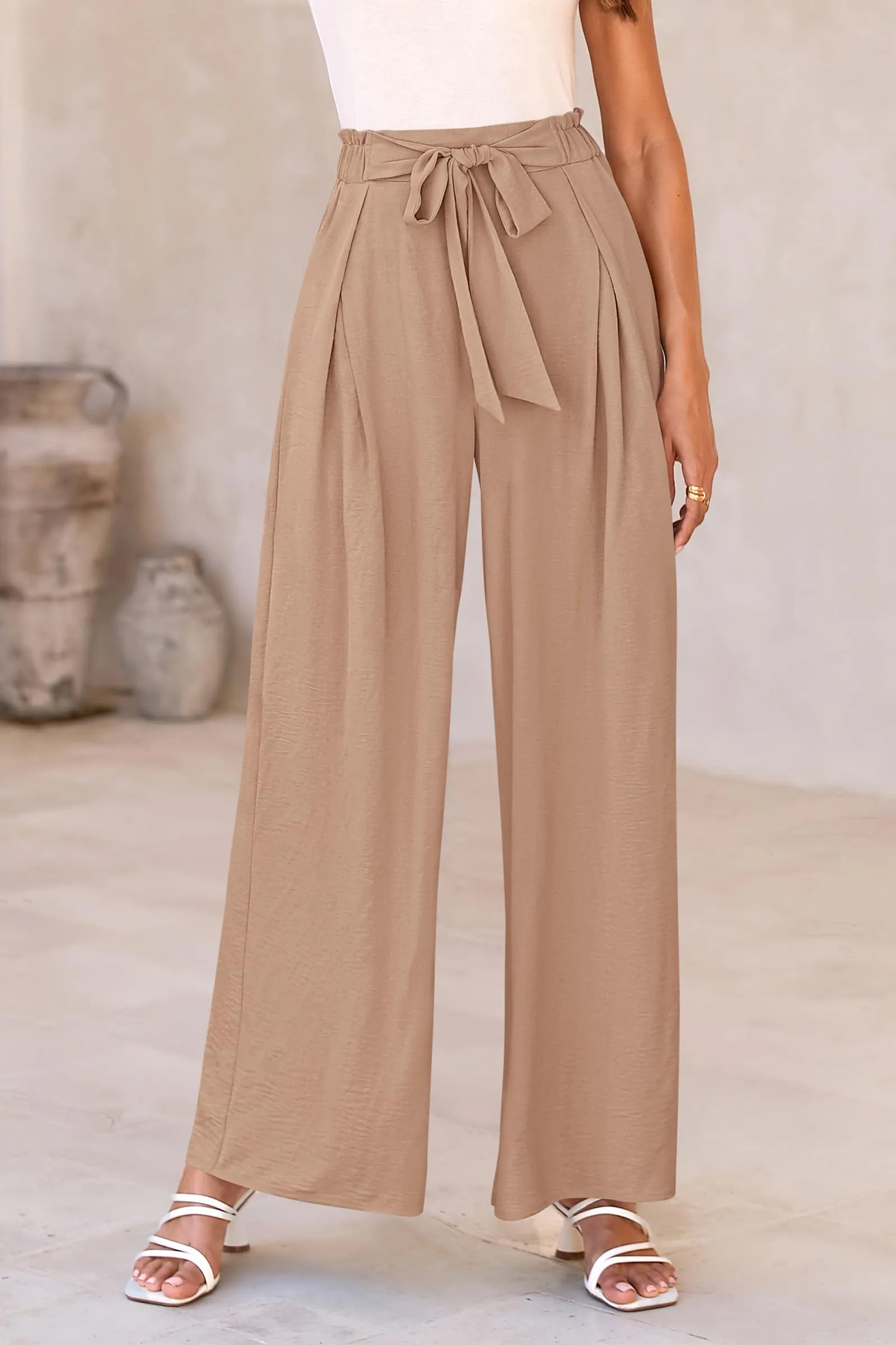 Wide Leg High Waisted Loose Pants