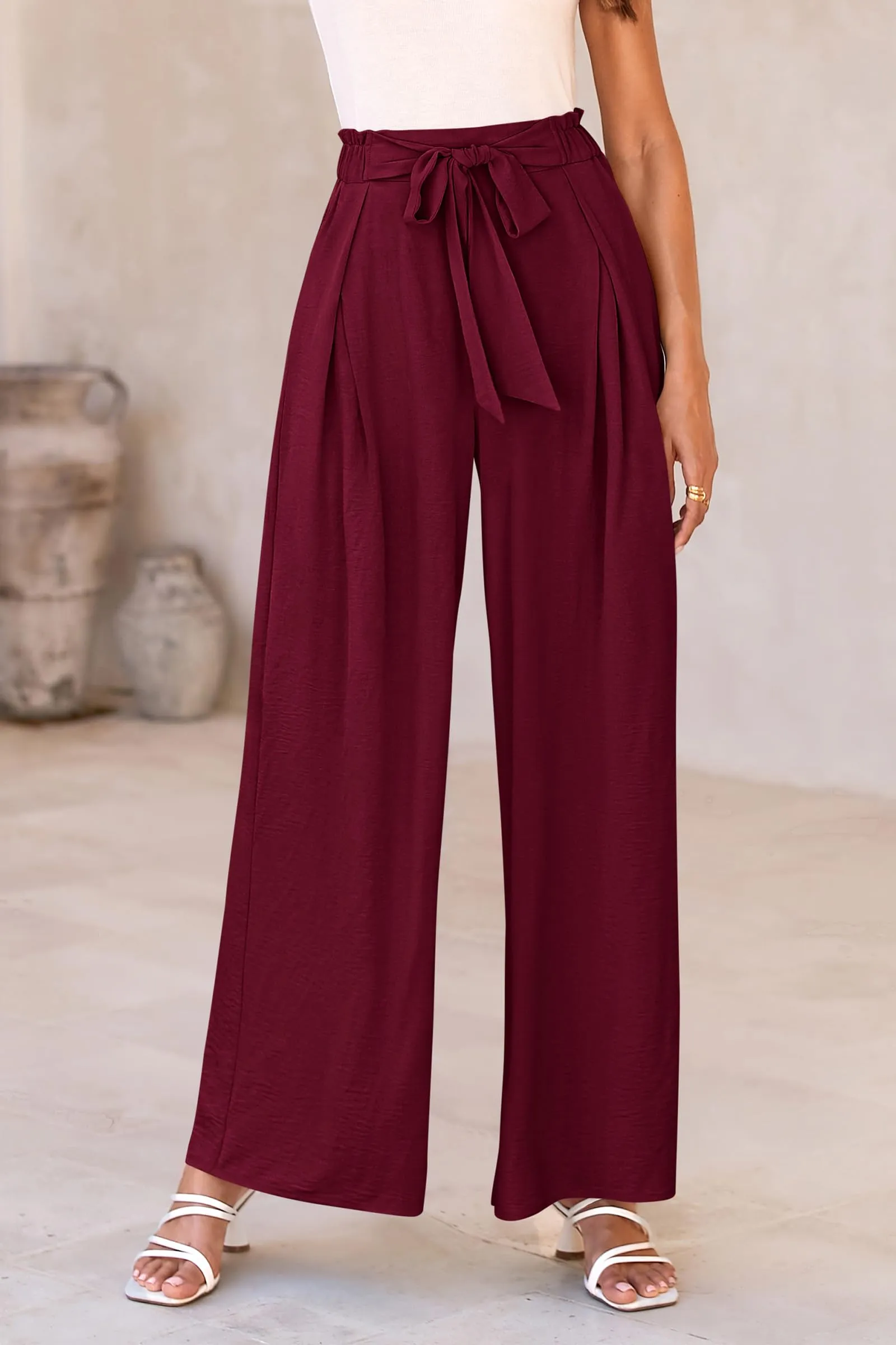 Wide Leg High Waisted Loose Pants