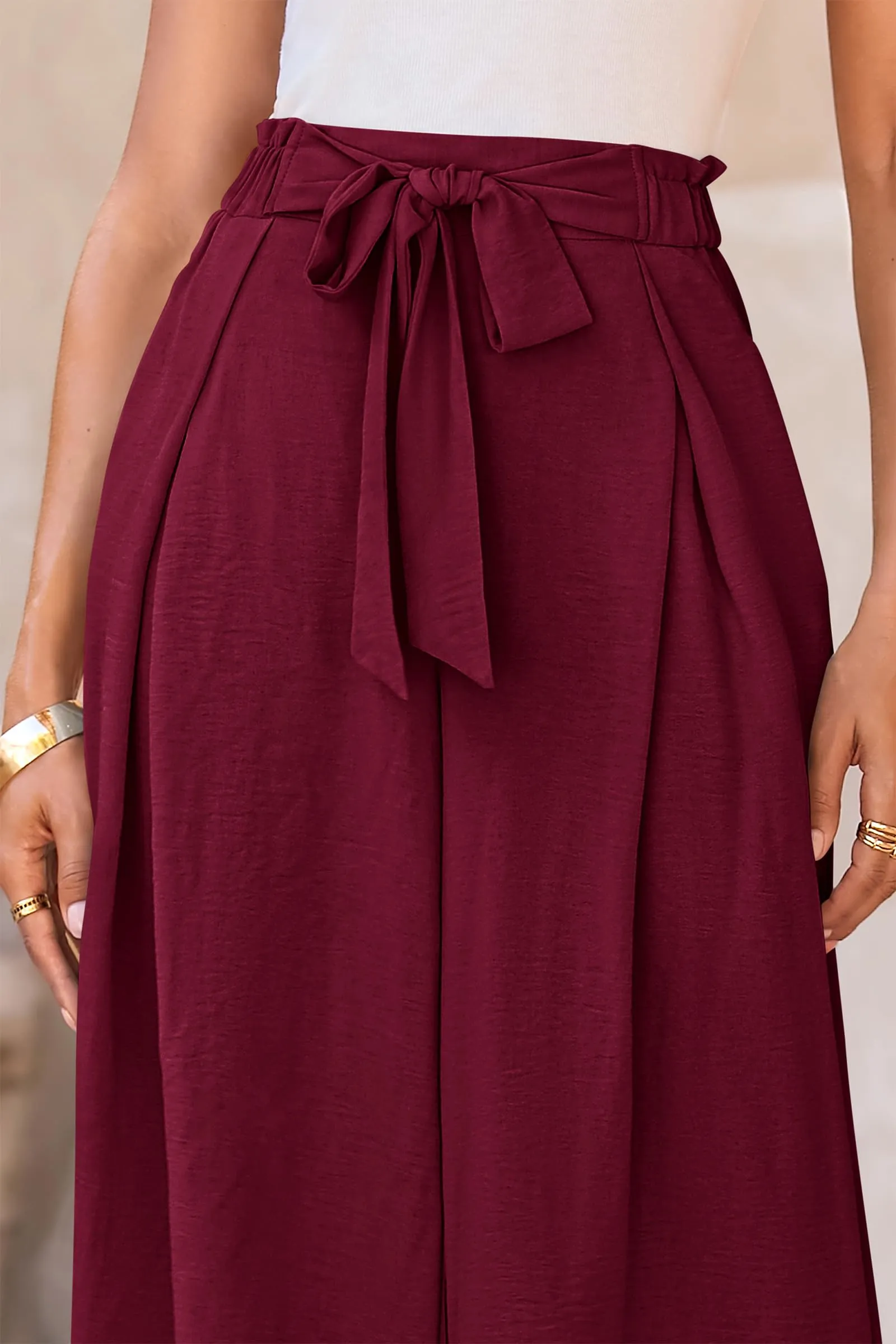 Wide Leg High Waisted Loose Pants