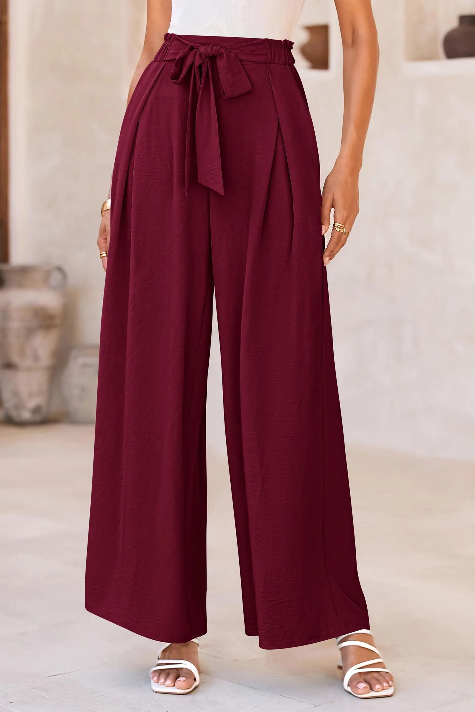 Wide Leg High Waisted Loose Pants