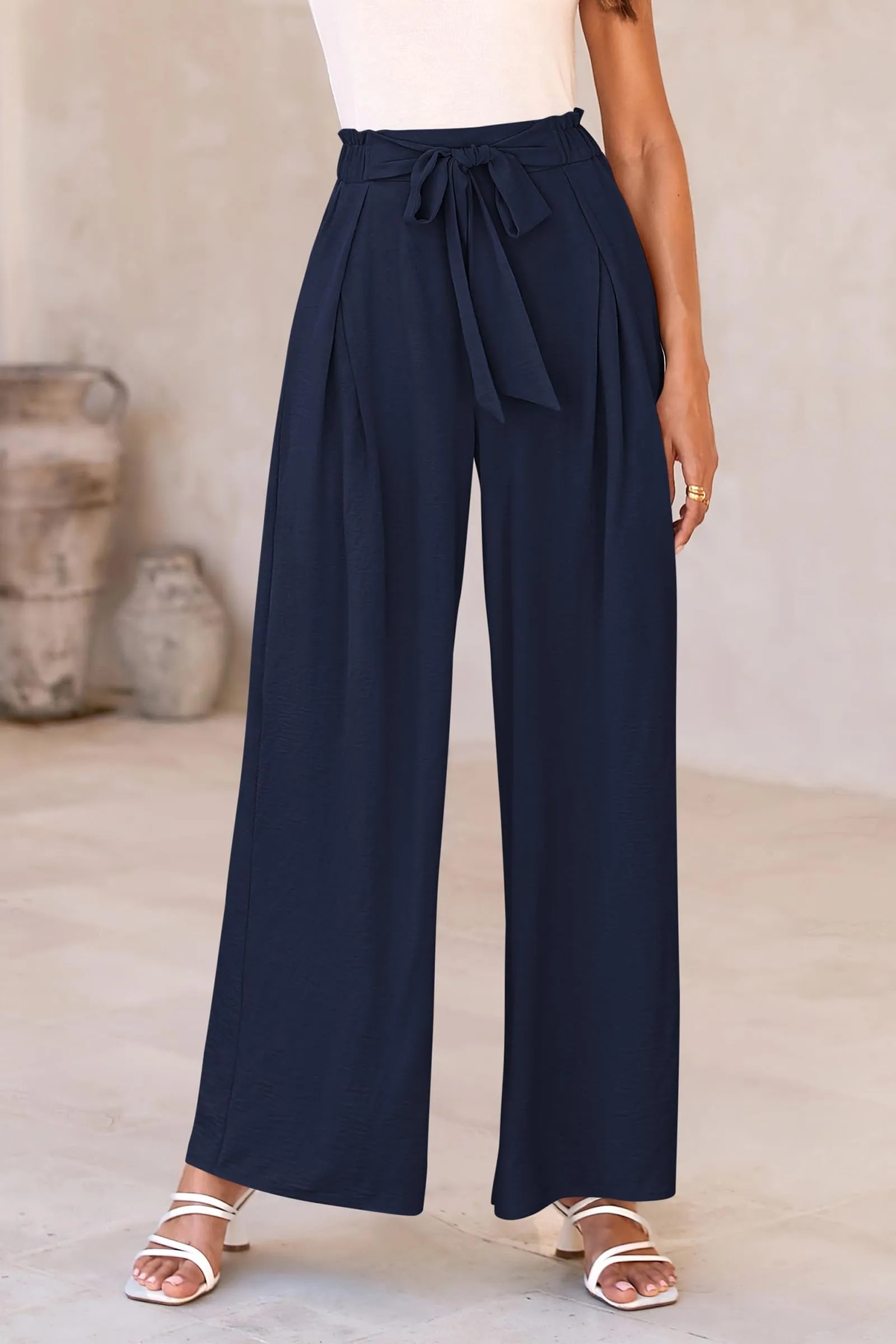 Wide Leg High Waisted Loose Pants