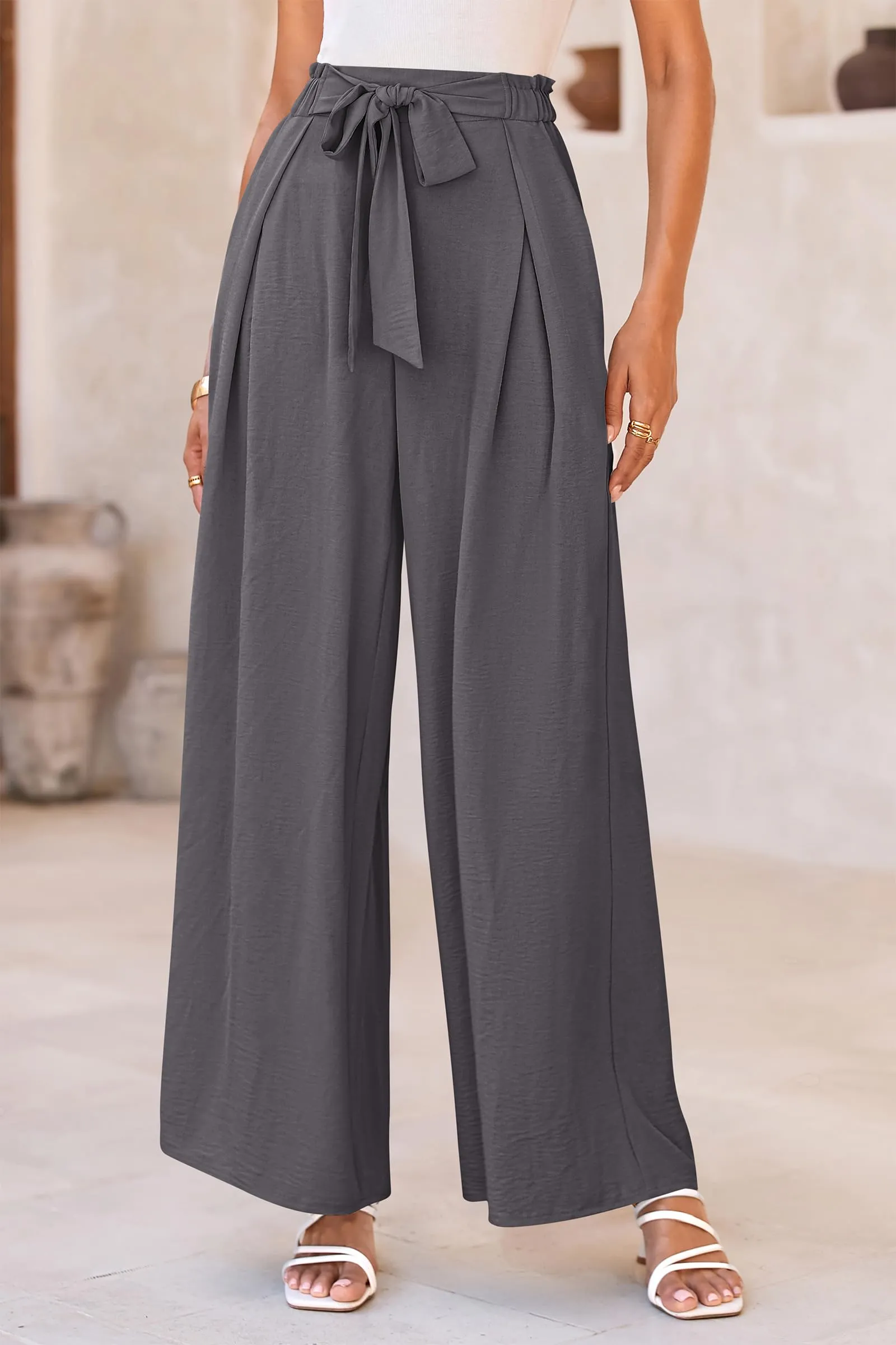 Wide Leg High Waisted Loose Pants
