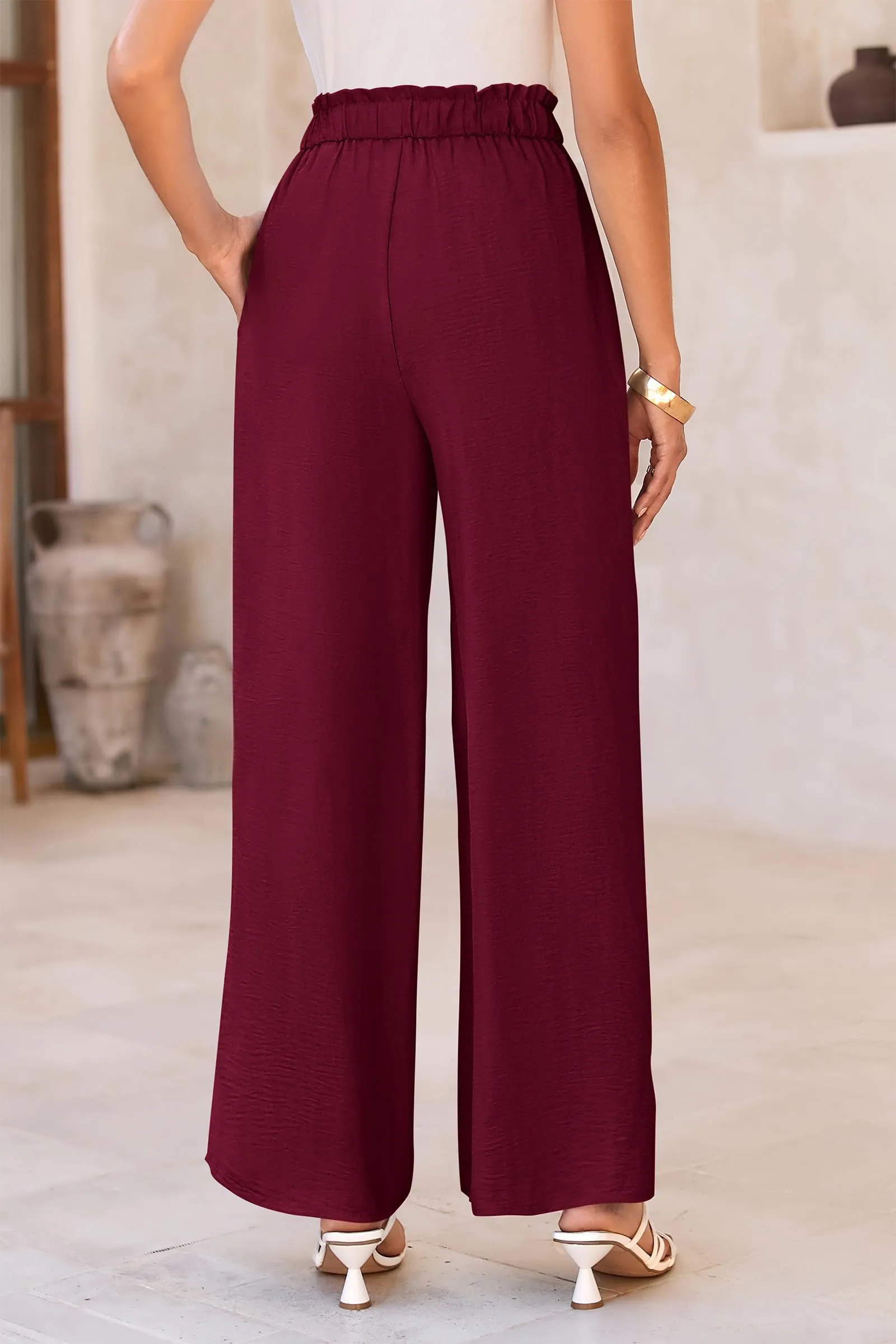 Wide Leg High Waisted Loose Pants