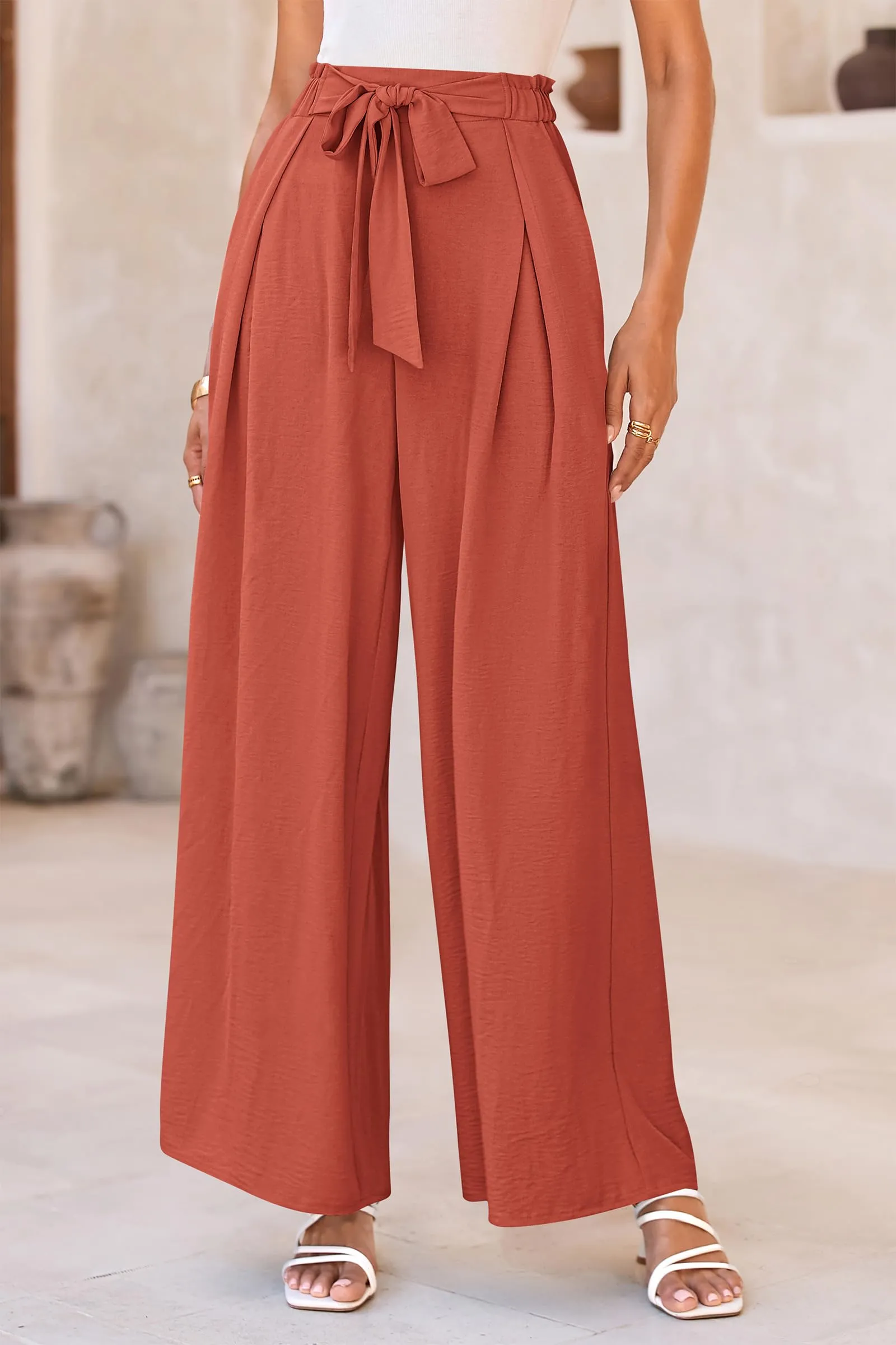 Wide Leg High Waisted Loose Pants