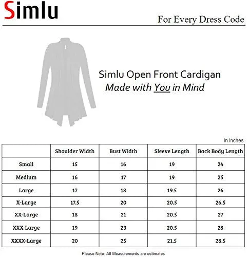 Womens Open Drape Cardigan Reg and Plus Size Cardigan Sweater Long Sleeves - USA White Medium