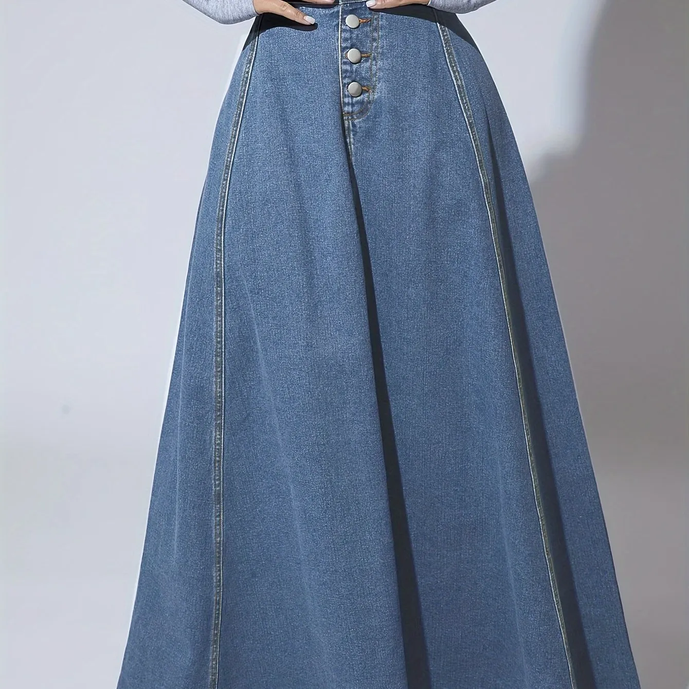 ZANZEA 2024 Fashion Women Denim Skirt Casual Bodycon Maxi Long Skirts Autumn High Waist Faldas Saia Elegant Party Overskirt Jupe